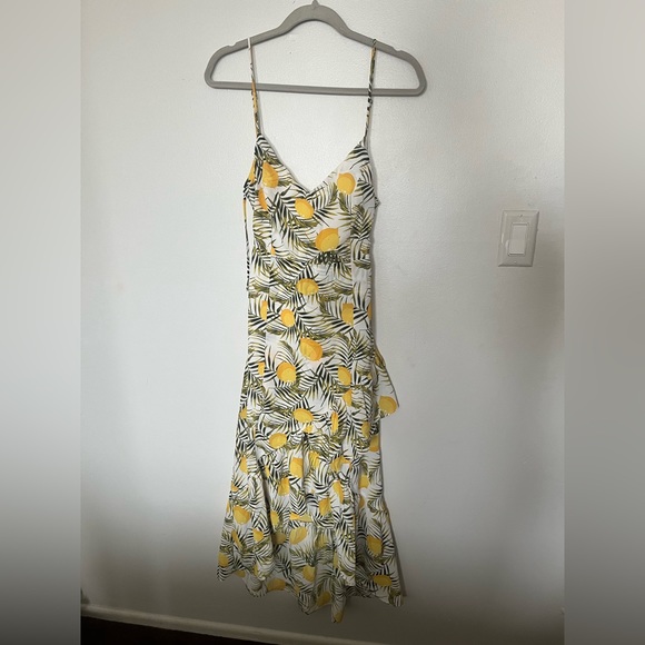 Lush white dress with lemon print, small - Picture 13 of 14
